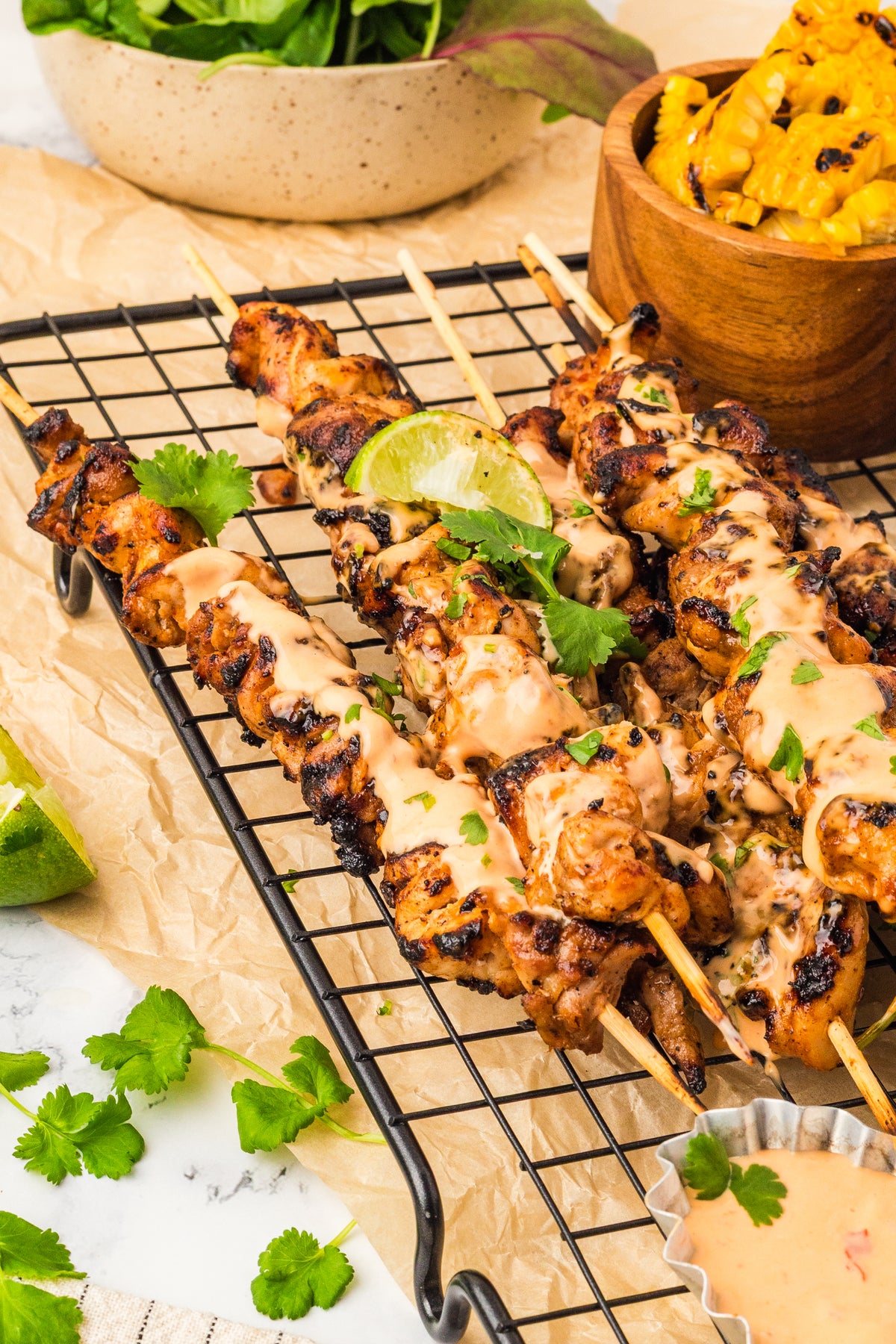 Bagn Bang Chicken Skewers