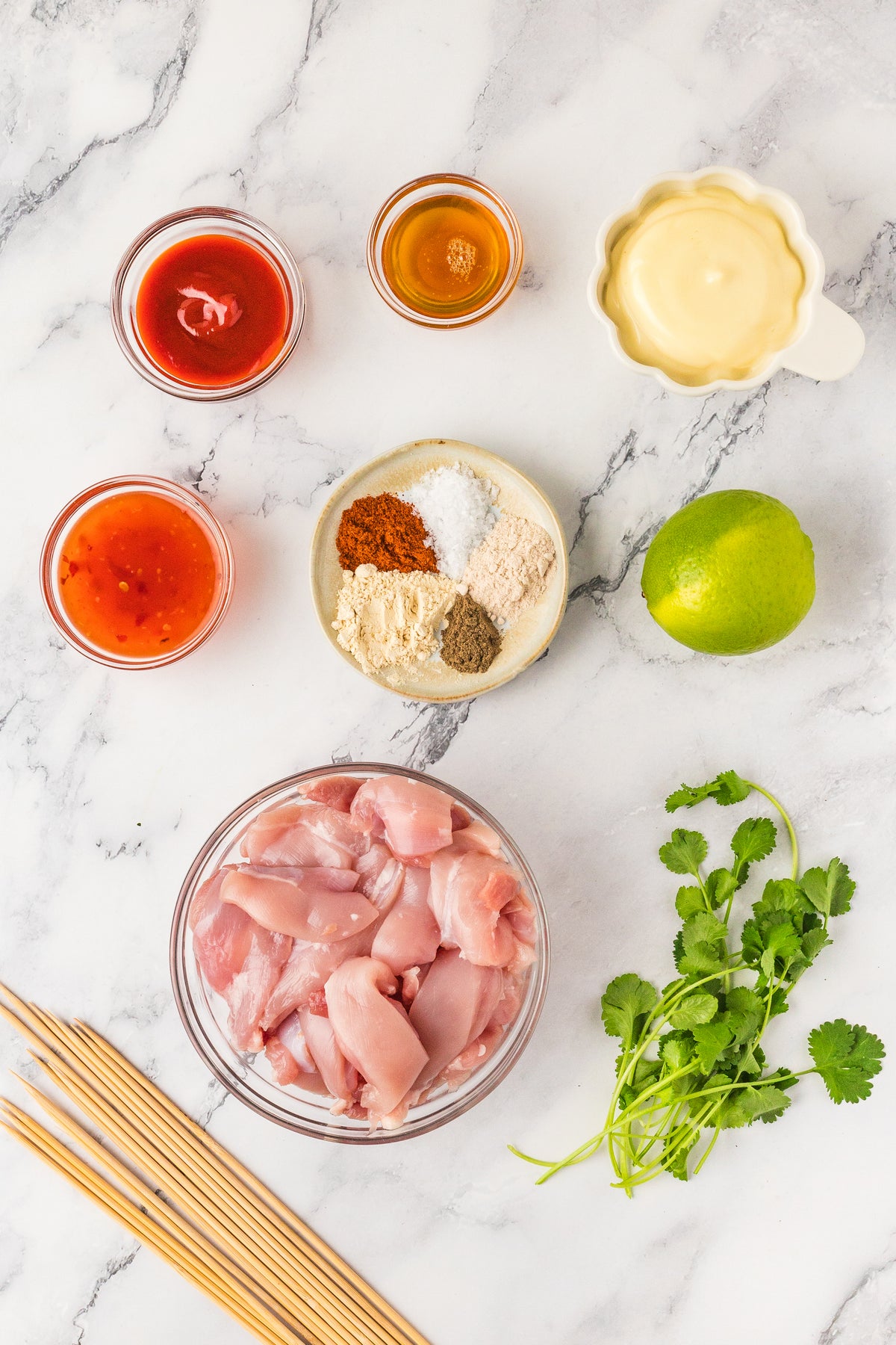 Bagn Bang Chicken Skewers